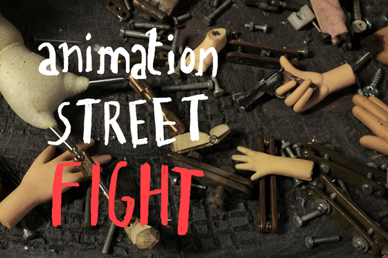 Animation street fight